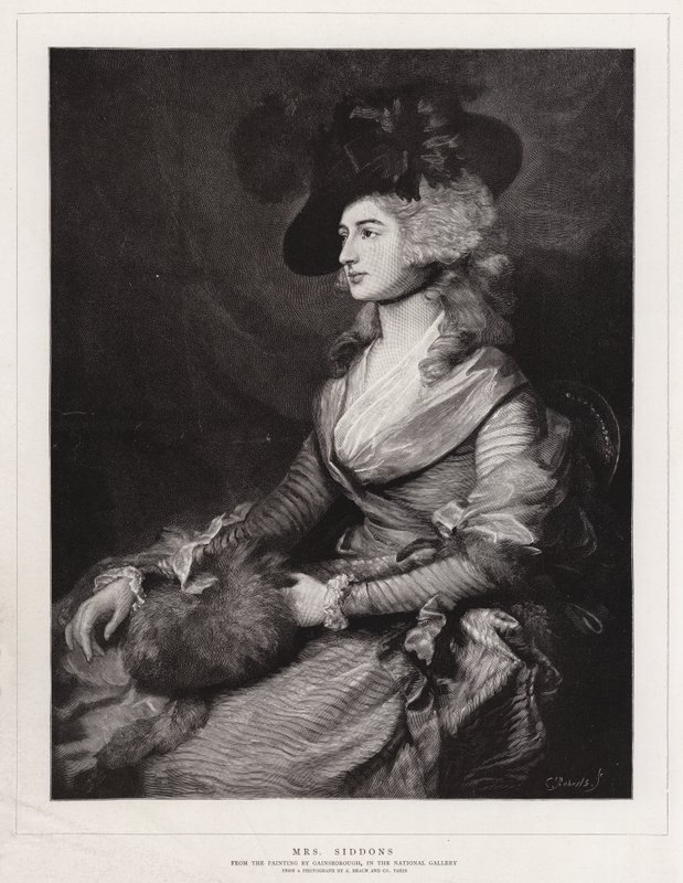 paní Siddonsová od Thomas Gainsborough