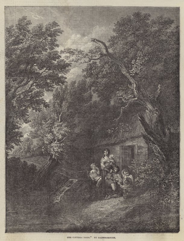 Dveře do chaty od Thomas Gainsborough