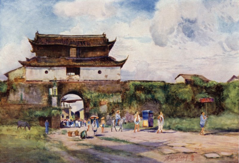 Hangchow, Severní brána od Thomas Hodgson Liddell