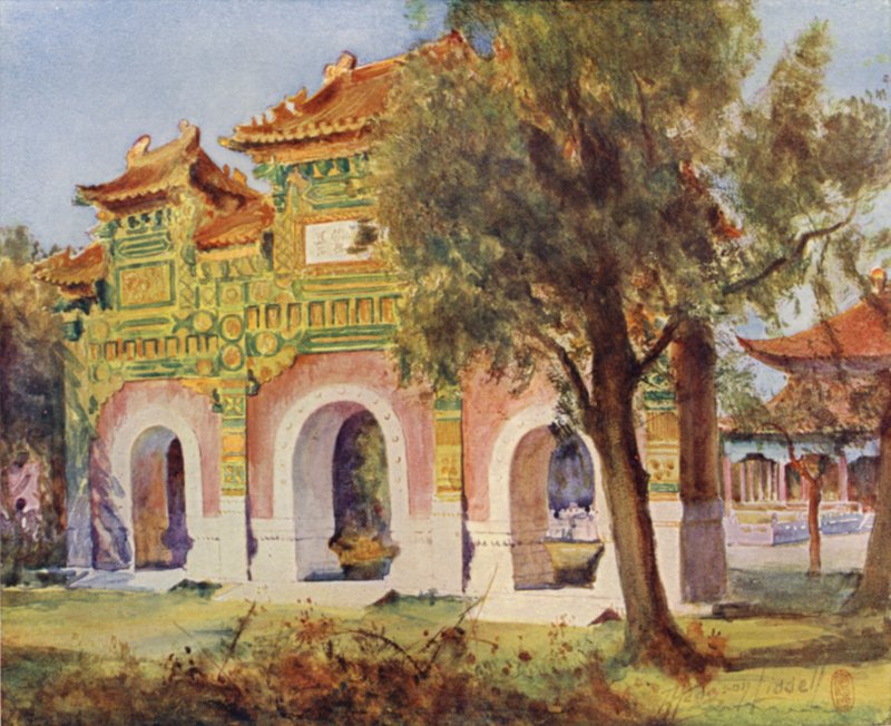 Peking, Porcelán Pailau v sále klasiky od Thomas Hodgson Liddell