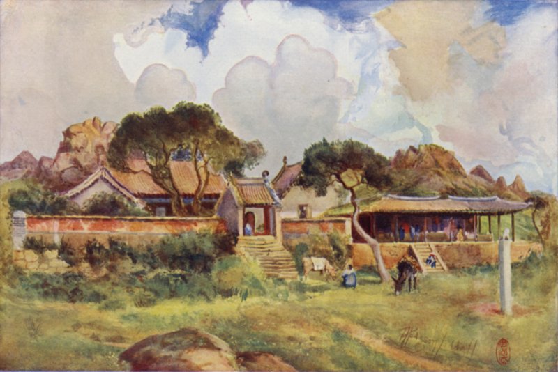 Skalní chrám, Pei-Tai-Ho od Thomas Hodgson Liddell