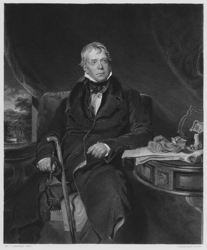 Sir Walter Scott, Baronet, z obrázku v královské sbírce od Thomas Lawrence