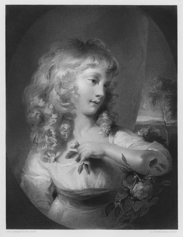 Princezna Amélie, z obrázku v královské sbírce od Thomas Lawrence