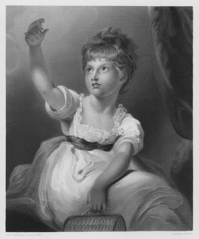 Princezna Charlotte, z obrázku v královské sbírce od Thomas Lawrence