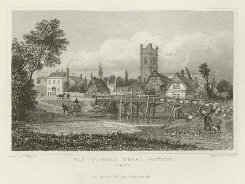 Easton, poblíž Great Dunmow, Essex od Thomas Mann Baynes