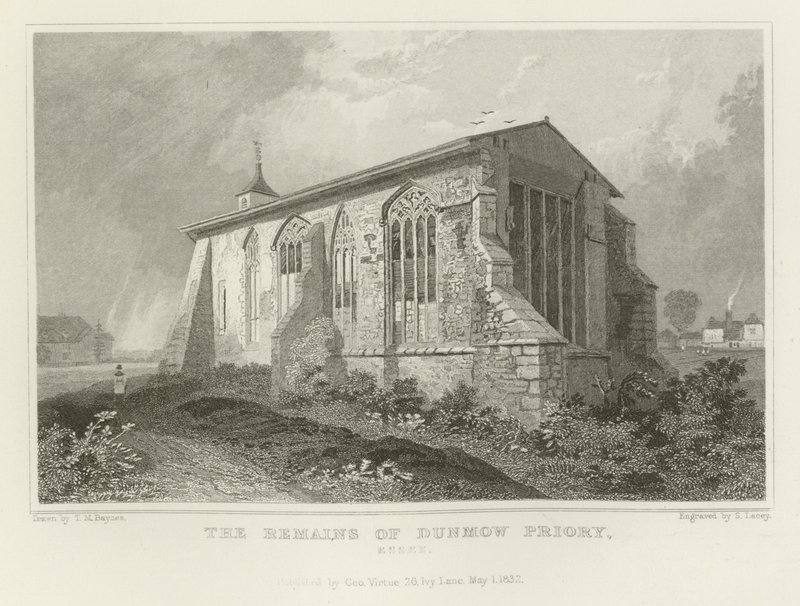 Pozůstatky převorství Dunmow, Essex od Thomas Mann Baynes
