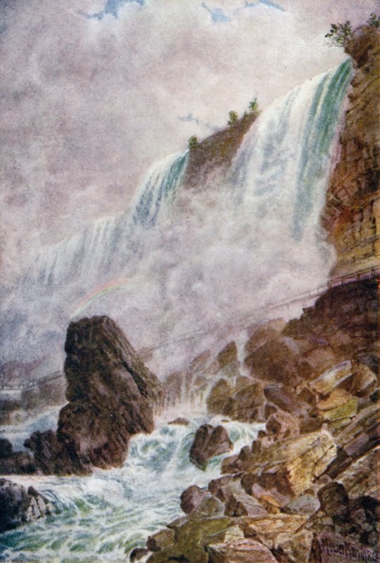 Niagarské vodopády od Thomas Mower Martin
