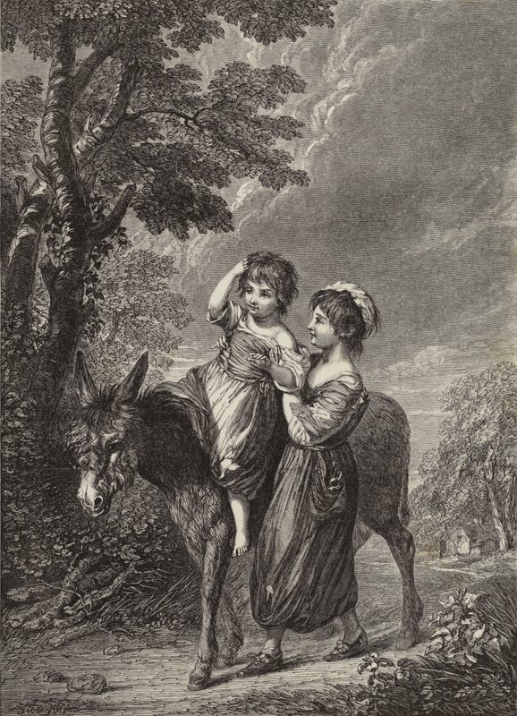 Selské děti od Thomas after Gainsborough