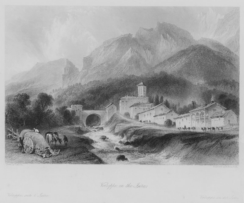 Voireppe, na Isere (rytina) od Thomas (after) Allom