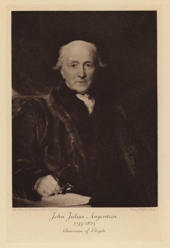 John Julius Angerstein, předseda Lloyd