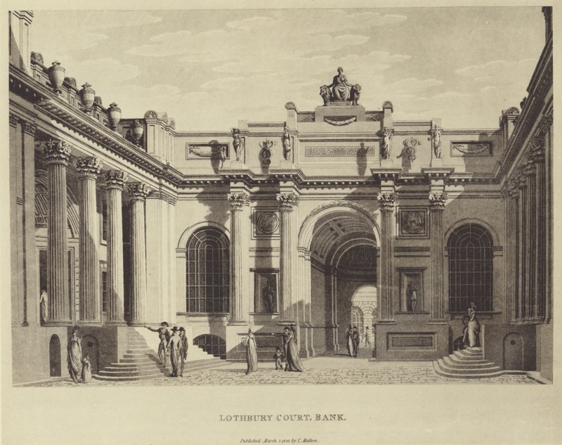 Lothbury Court, Bank of England od Thomas (after) Malton