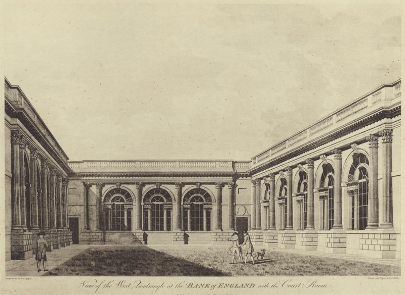 Garden Court, Bank of England od Thomas (after) Malton
