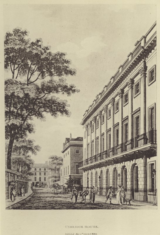 Západní pobočka Bank of England v Burlington Gardens (litho) od Thomas (after) Malton