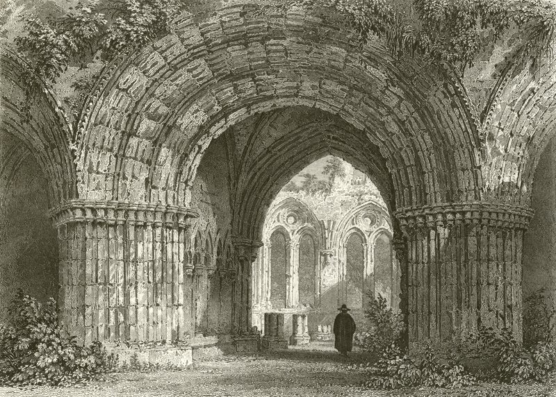 Kapitula, Furness Abbey od Thomas Allom