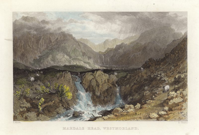 Mardale Head, Westmoreland od Thomas Allom