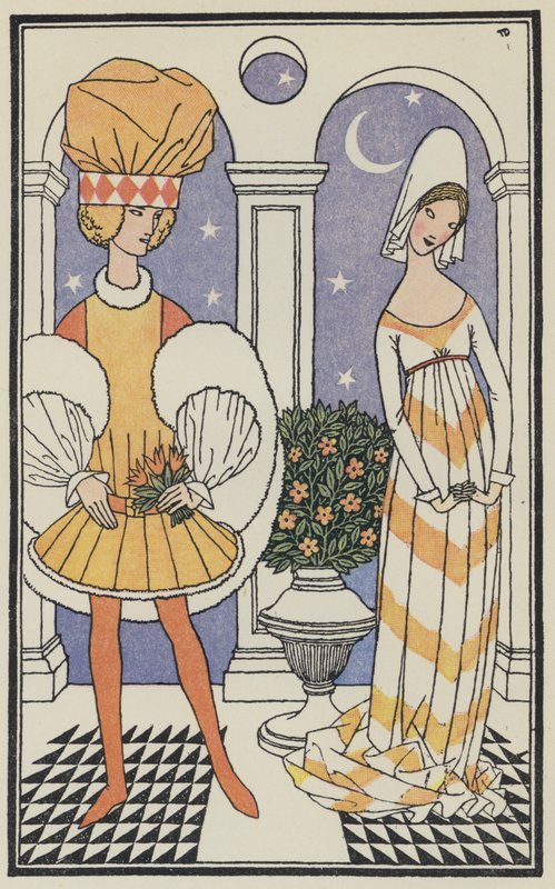 Ilustrace k Boccacciovu Dekameronu (barevná litografie) od Thomas Derrick
