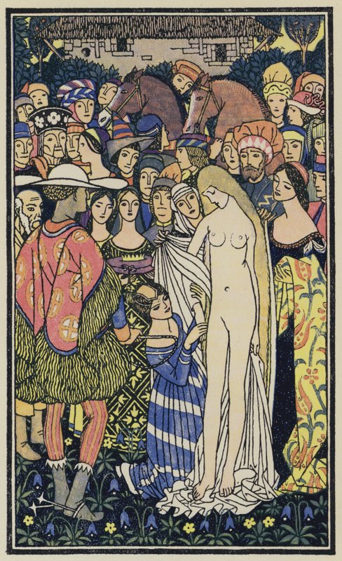Ilustrace k Boccacciovu Dekameronu (barevná litografie) od Thomas Derrick