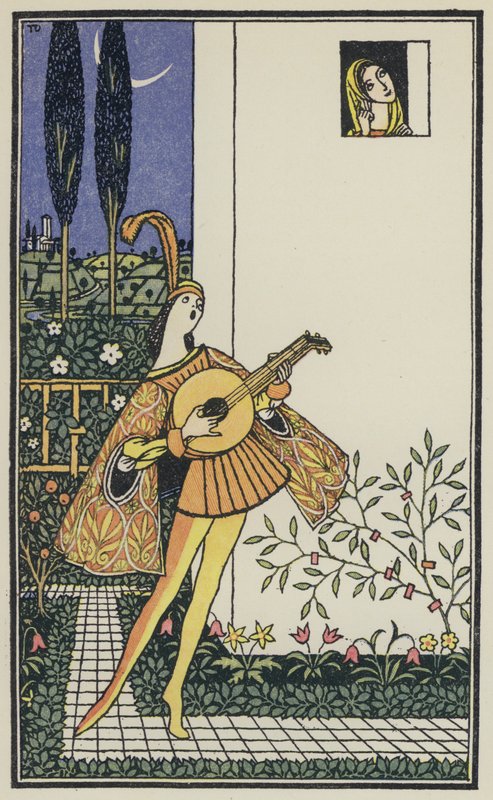 Ilustrace k Boccacciovu Dekameronu (barevná litografie) od Thomas Derrick