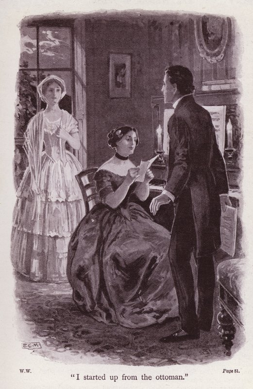 Ilustrace k filmu Žena v bílém od Wilkieho Collinse (litho) od Thomas Eyre Macklin