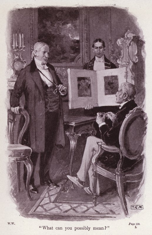 Ilustrace k filmu Žena v bílém od Wilkieho Collinse (litho) od Thomas Eyre Macklin