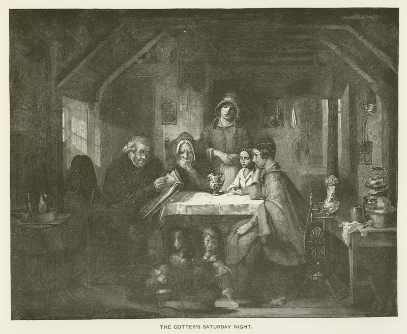 The Cotters v sobotu večer od Thomas Faed