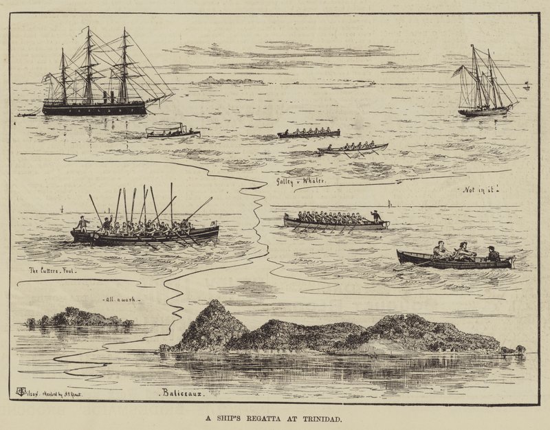 Lodní regata na Trinidadu od Thomas Harrington Wilson