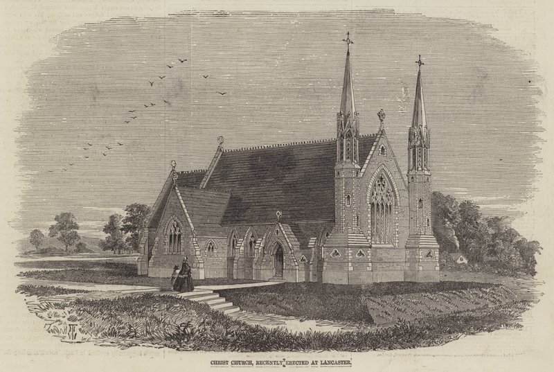 Christ Church, nedávno postavený v Lancasteru od Thomas Harrington Wilson