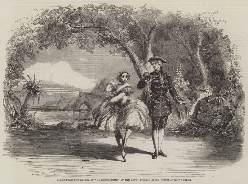 Scéna z baletu La Bresilienne v Královské italské opeře, Covent Garden od Thomas Harrington Wilson