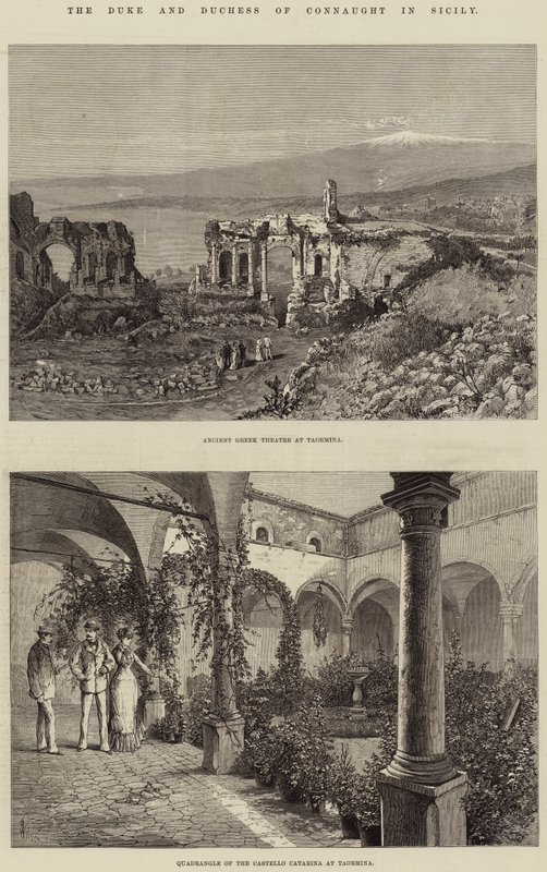 Vévoda a vévodkyně z Connaught na Sicílii od Thomas Harrington Wilson