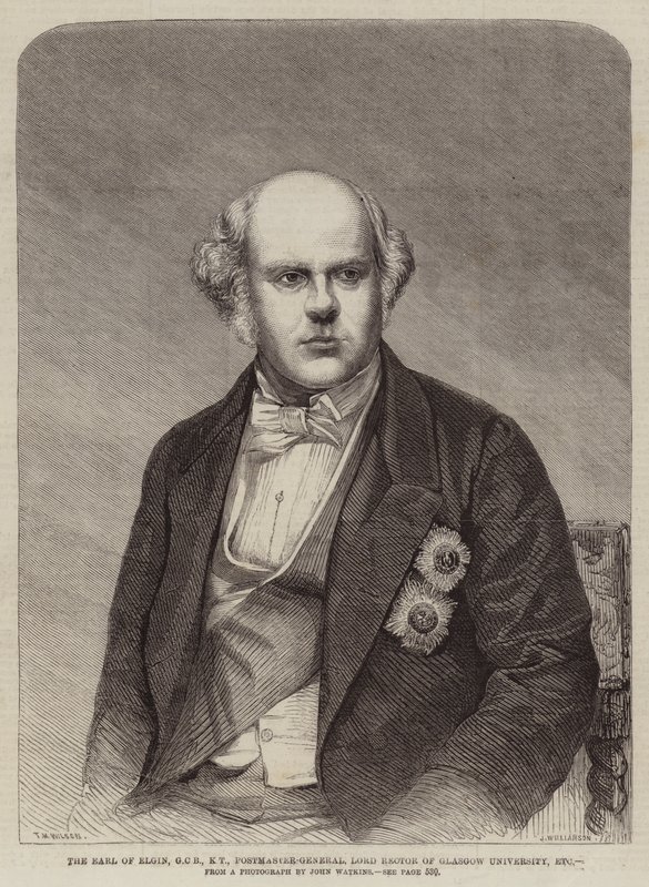 hrabě z Elginu, GCB, KT, generální poštmistr, lord rektor univerzity v Glasgow atd. od Thomas Harrington Wilson