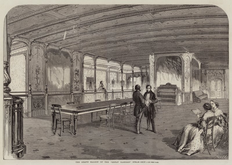 Velký salon Velké východní parní lodi od Thomas Harrington Wilson