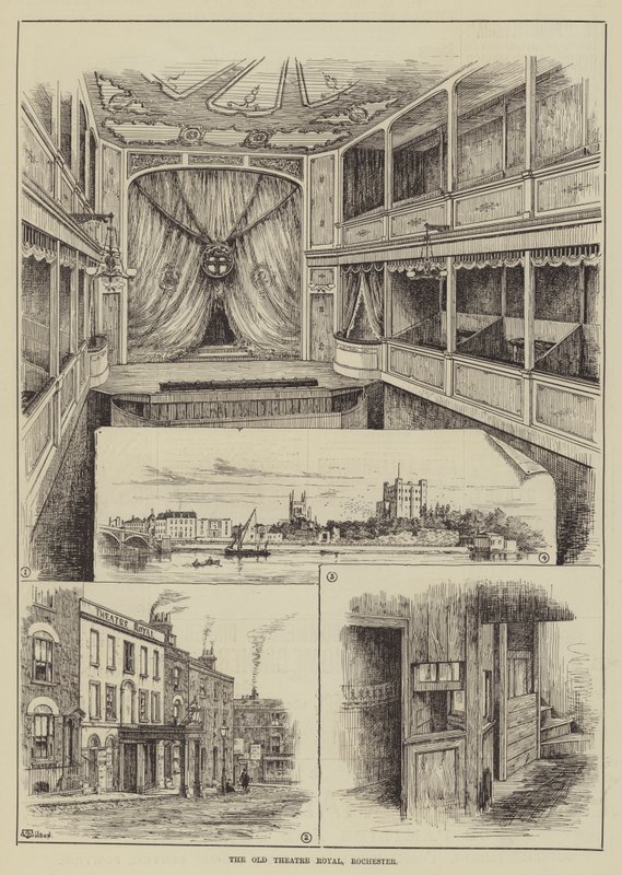 The Old Theatre Royal, Rochester od Thomas Harrington Wilson