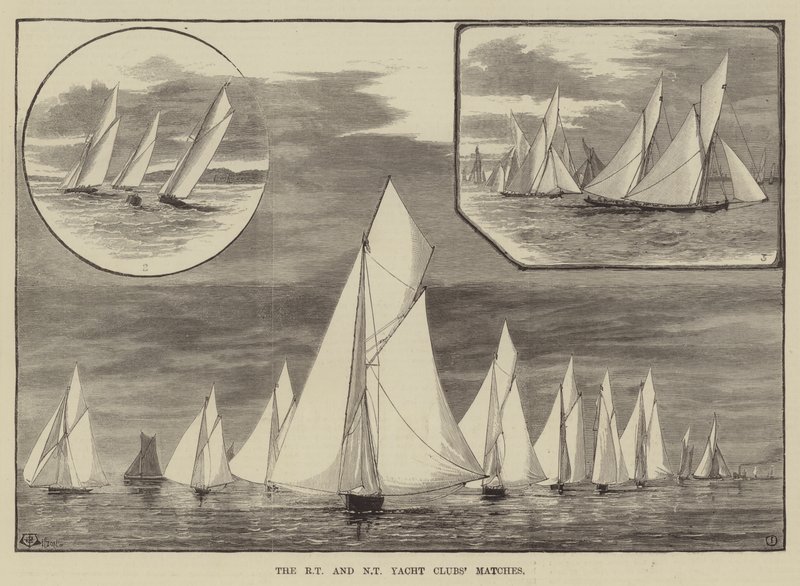 Zápasy jachtařských klubů Royal Thames a New Thames od Thomas Harrington Wilson