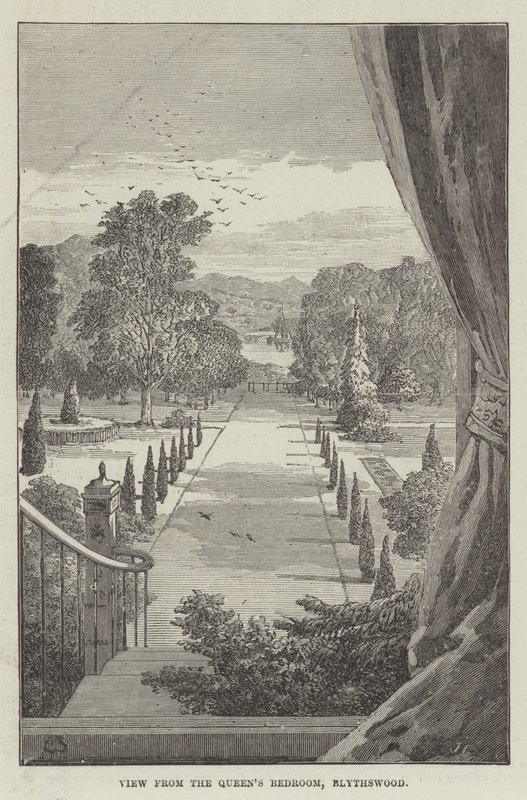 Pohled z ložnice královny, Blythswood od Thomas Harrington Wilson