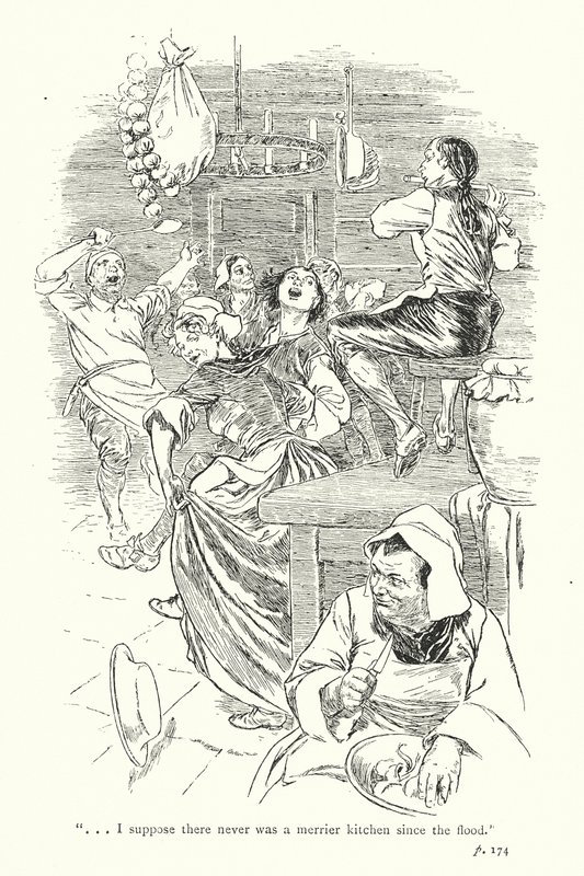 Ilustrace k Sentimentální cestě, Laurence Sterne (litografie) od Thomas Heath Robinson