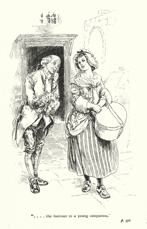 Ilustrace k Sentimentální cestě, Laurence Sterne (litografie) od Thomas Heath Robinson