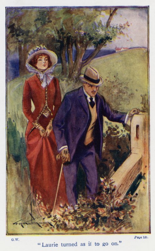 Ilustrace k Dobrým manželkám Louisy M. Alcottové (barevná litografie) od Thomas Heath Robinson