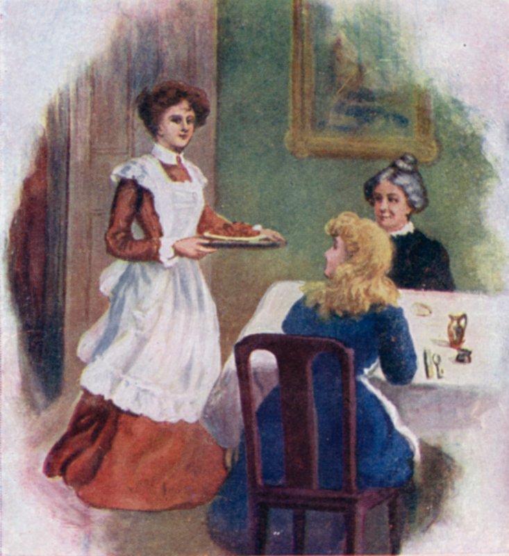 Ilustrace k Dobrým manželkám Louisy M. Alcottové (barevná litografie) od Thomas Heath Robinson
