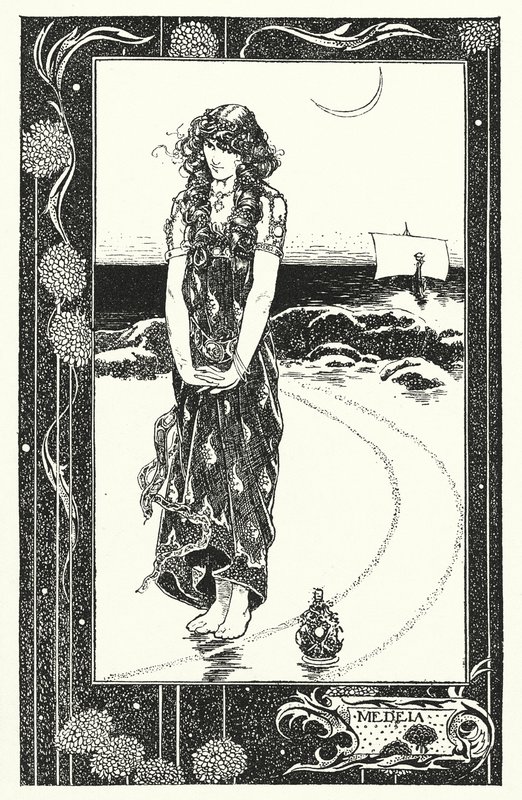 Medea (litografie) od Thomas Heath Robinson