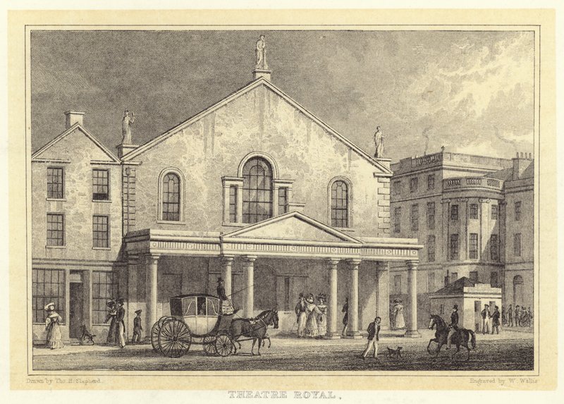 Theatre Royal (rytina) od Thomas Hosmer (after) Shepherd