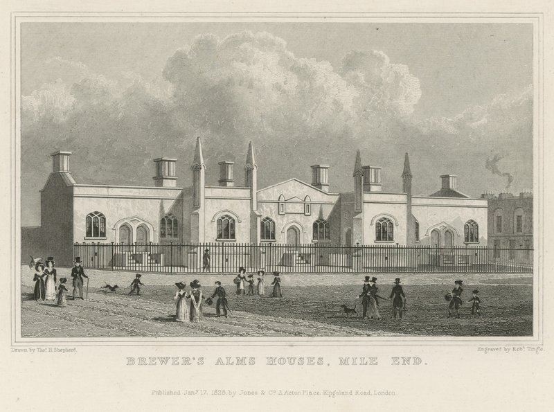 Pivovarské almužny v Mile End od Thomas Hosmer Shepherd