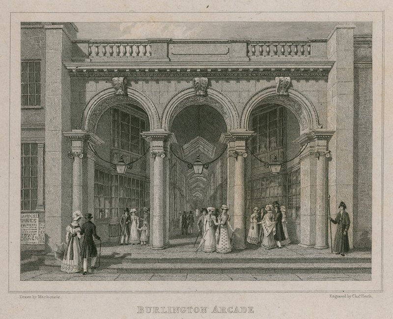 Burlington Arcade, Londýn od Thomas Hosmer Shepherd