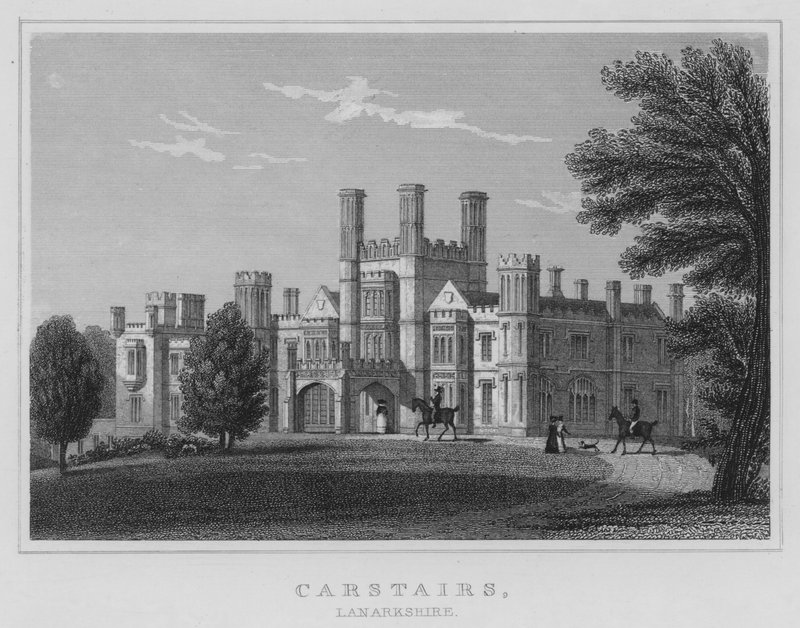 Carstairs, Lanarkshire (rytina) od Thomas Hosmer Shepherd