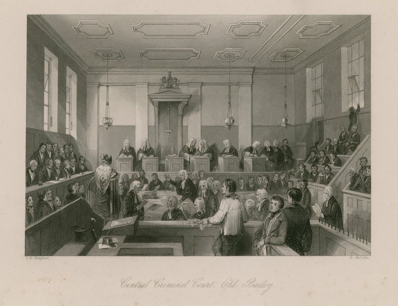 Ústřední trestní soud, Old Bailey od Thomas Hosmer Shepherd