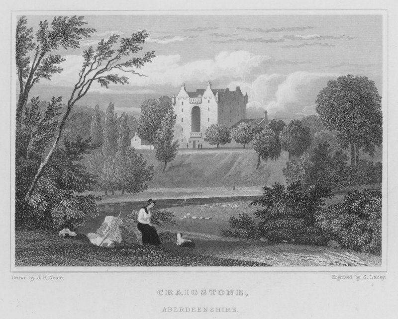 Craigstone, Aberdeenshire (rytina) od Thomas Hosmer Shepherd