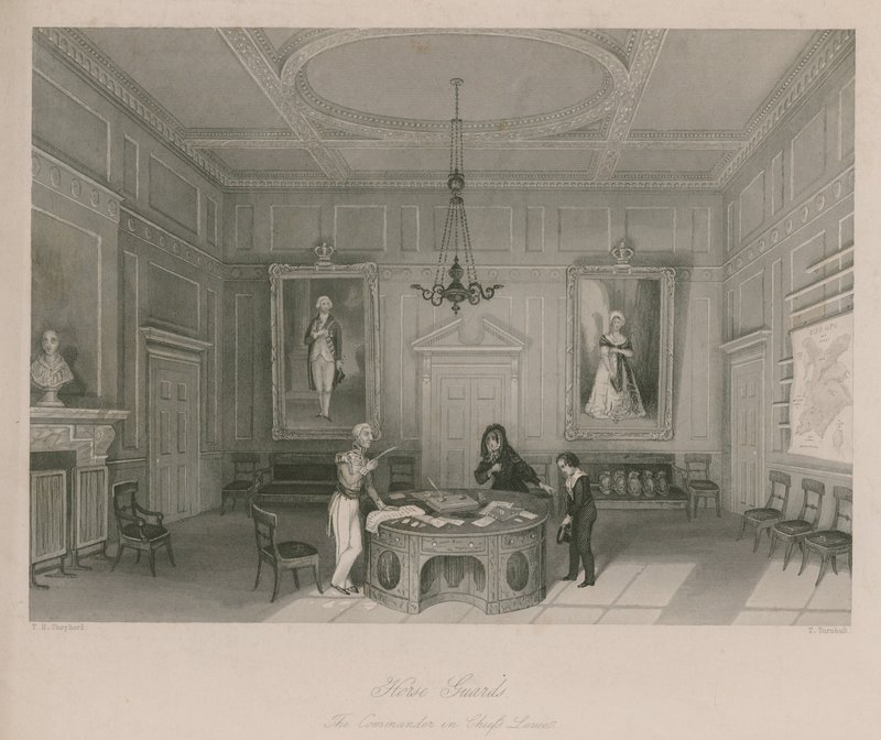 Horse Guards: Levee vrchního velitele od Thomas Hosmer Shepherd