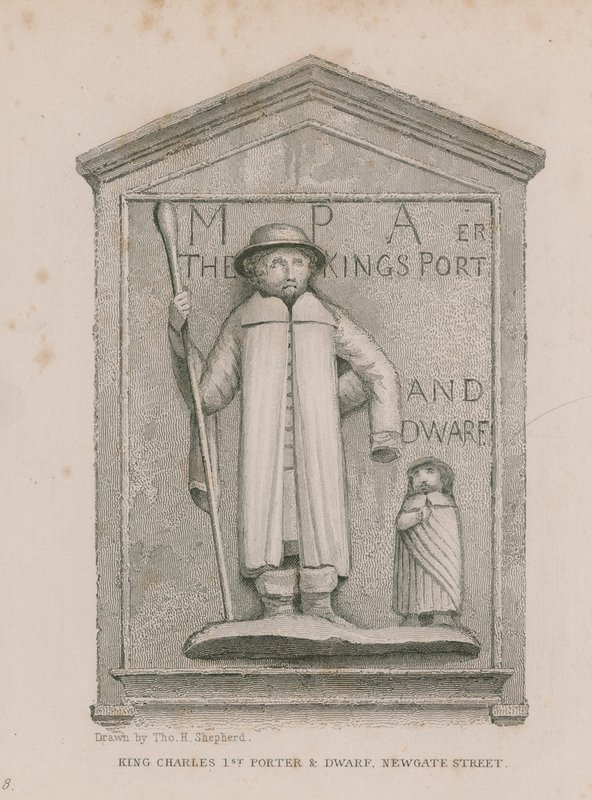 King Charles 1. Porter a trpaslík od Thomas Hosmer Shepherd