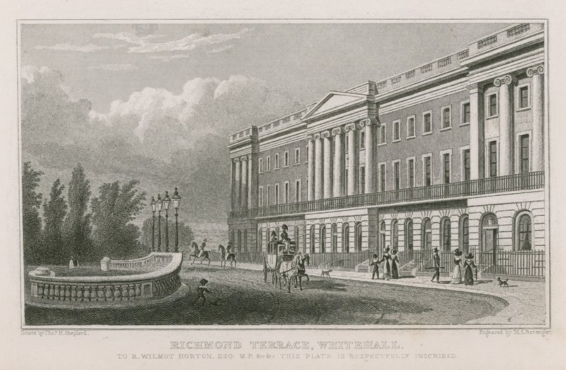 Richmond Terrace ve Whitehallu od Thomas Hosmer Shepherd
