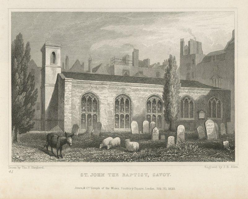 St John The Baptist, Savoy od Thomas Hosmer Shepherd