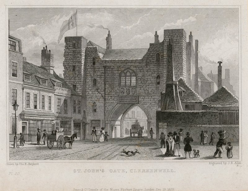 Brána svatého Jana, Clerkenwell od Thomas Hosmer Shepherd